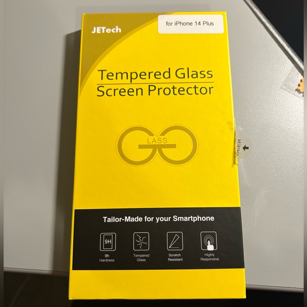 JETech Tempered Glass Screen Protector for iPhone 14 Plus